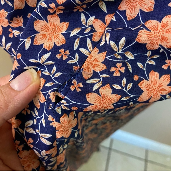 NWOT lulus The Way to Love Navy Blue Floral Print Ruffled Maxi Dress - Picture 5 of 9